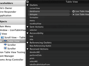 Xcode unlink table view datasource and delegate step1 thumb