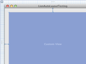 Xcode placeholder view with resizing thumb